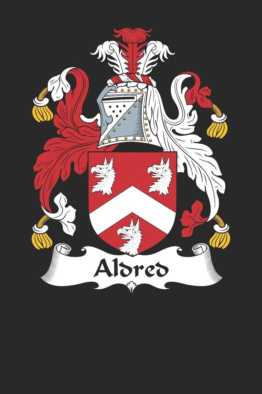 Aldred: Aldred Coat of Arms and Family Crest Notebook Journal (6 x 9 - 100 pages)