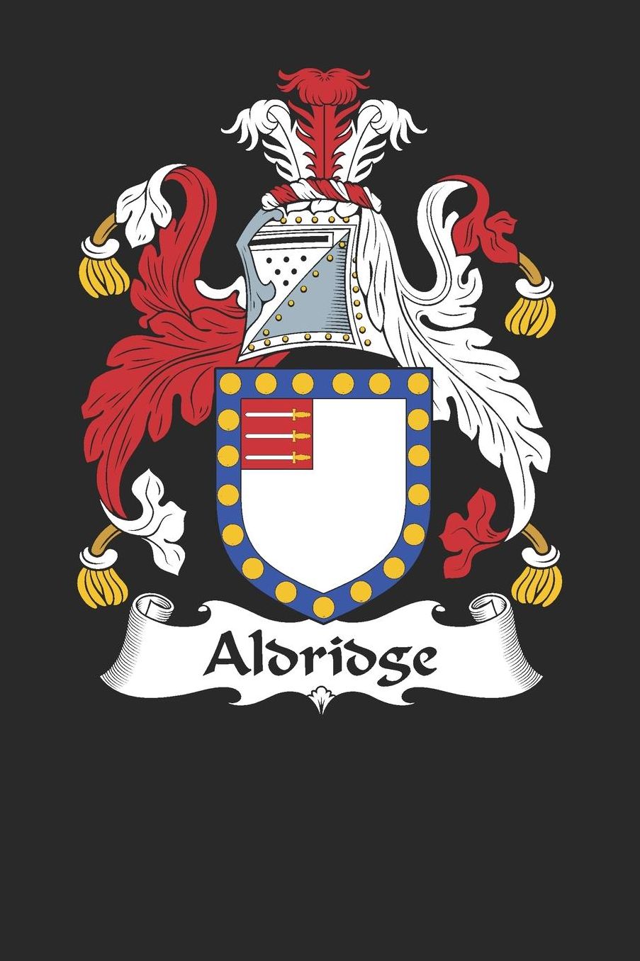 Aldridge: Aldridge Coat of Arms and Family Crest Notebook Journal (6 x 9 - 100 pages)