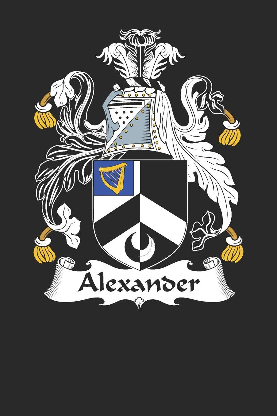 Alexander: Alexander Coat of Arms and Family Crest Notebook Journal (6 x 9 - 100 pages)