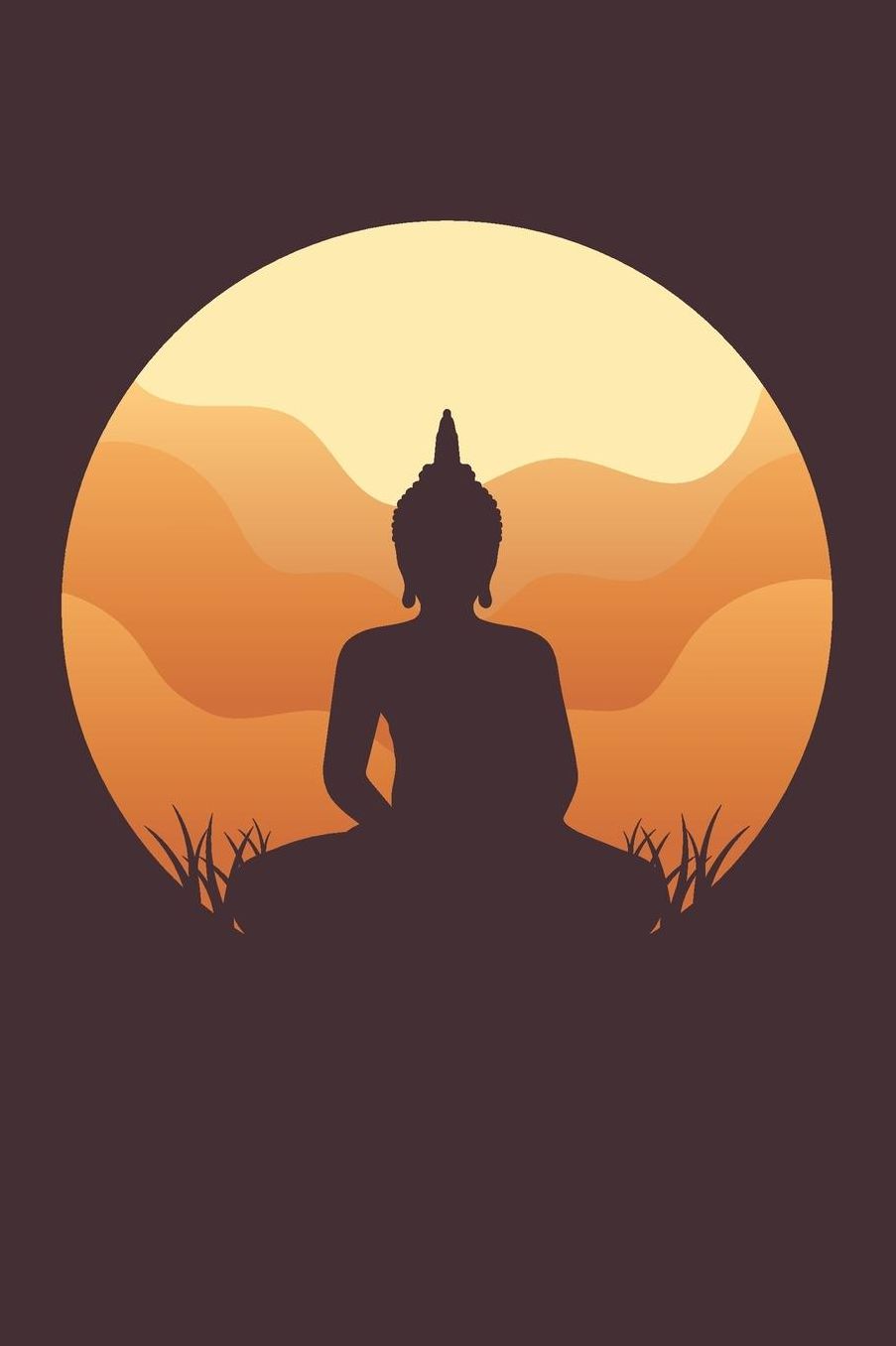 Sitting Buddha: College Ruled Notebook Journal, 6x9 Inch, 120 Pages