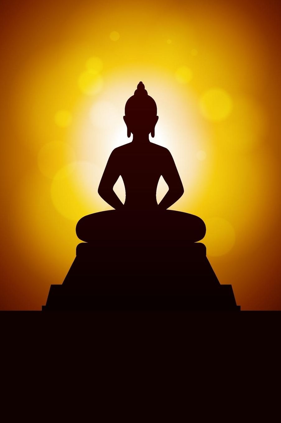 Sitting Buddha: College Ruled Notebook Journal, 6x9 Inch, 120 Pages