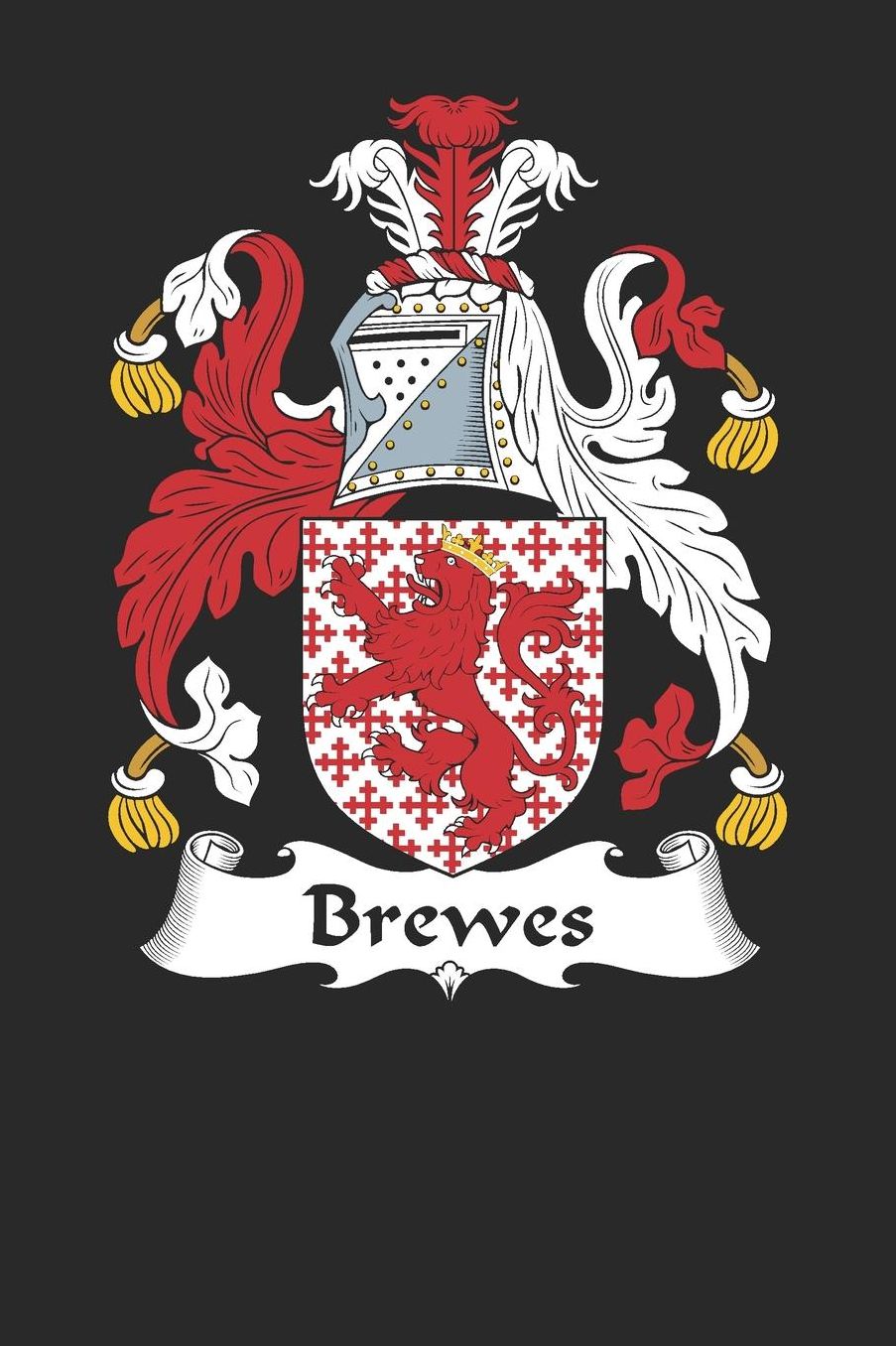 Brewes: Brewes Coat of Arms and Family Crest Notebook Journal (6 x 9 - 100 pages)