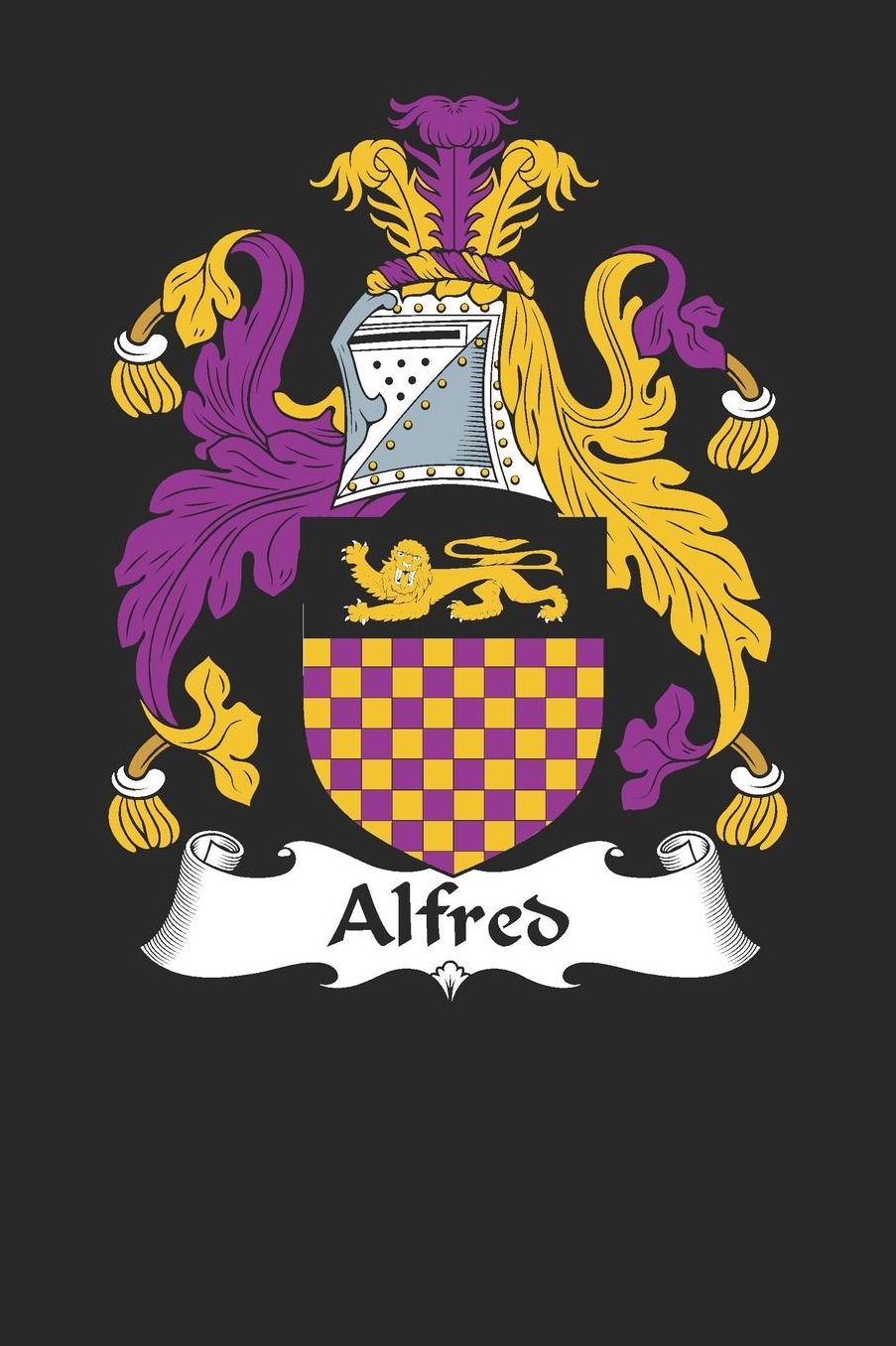 Alfred: Alfred Coat of Arms and Family Crest Notebook Journal (6 x 9 - 100 pages)