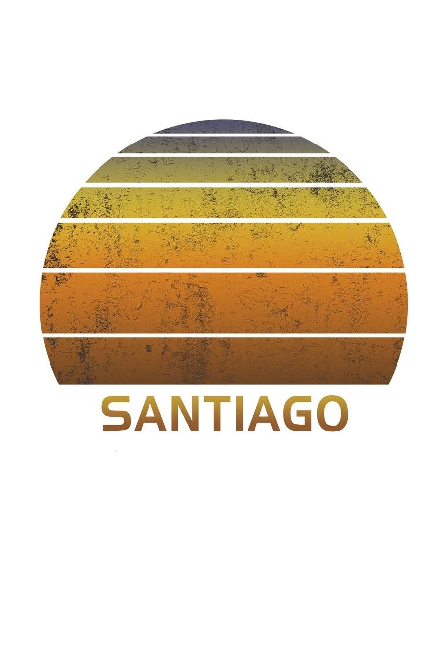 Santiago: Dot Grid Notebook Paper For Work, Home Or School. Vintage Dotted Paper Note Pad For Bullet Style Journaling.