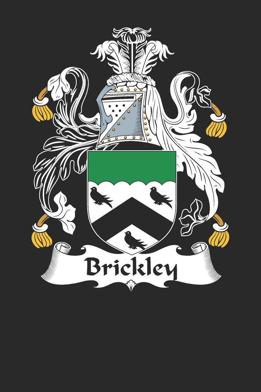 Brickley: Brickley Coat of Arms and Family Crest Notebook Journal (6 x 9 - 100 pages)