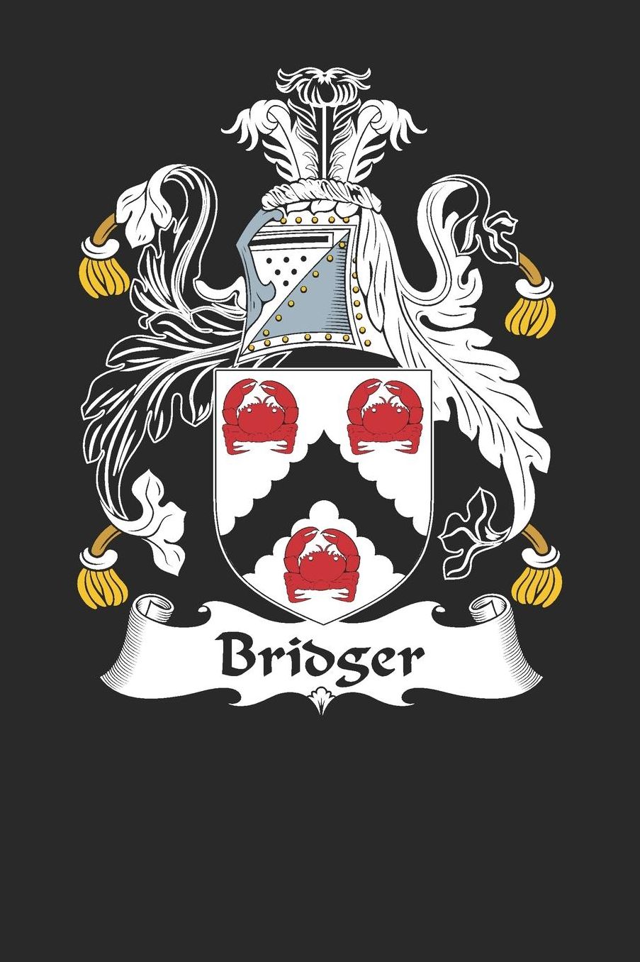 Bridger: Bridger Coat of Arms and Family Crest Notebook Journal (6 x 9 - 100 pages)