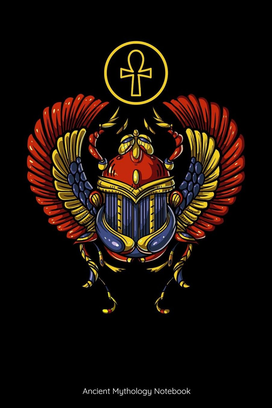 Ancient Mythology Notebook: Ancient Egyptian Scarab Notebook