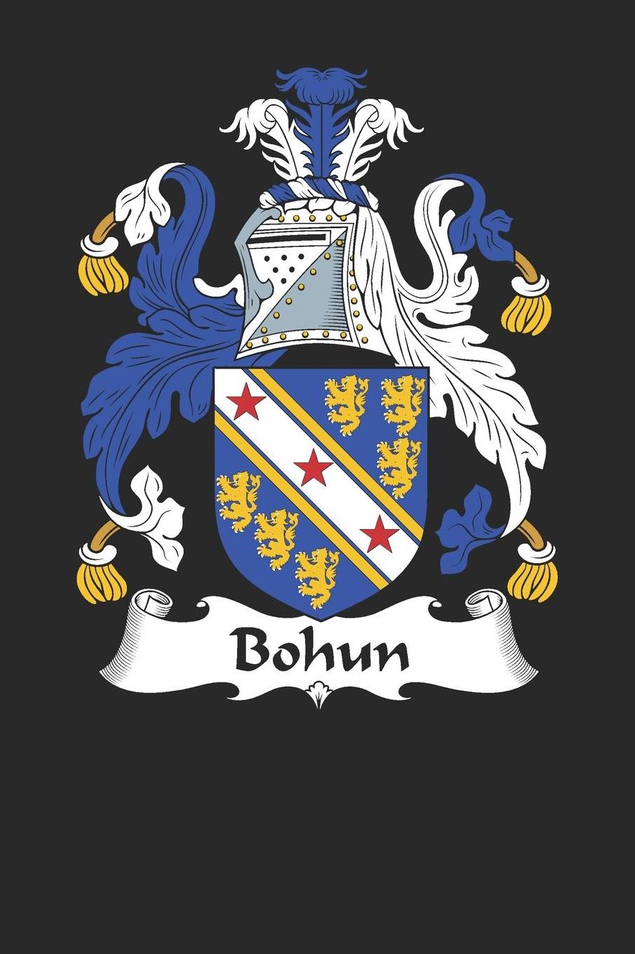 Bohun: Bohun Coat of Arms and Family Crest Notebook Journal (6 x 9 - 100 pages)