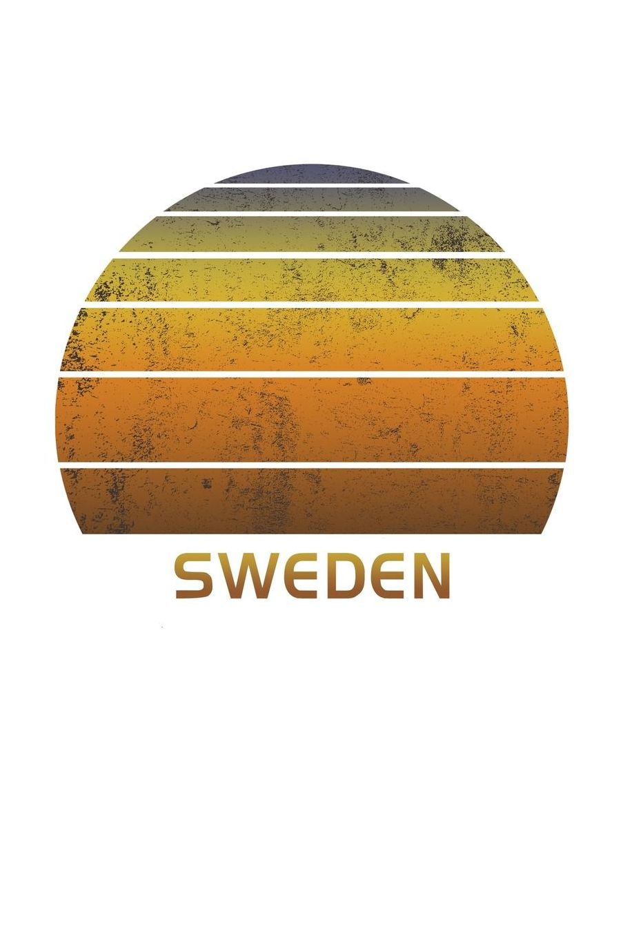 Sweden: Dot Grid Notebook Paper For Work, Home Or School. Vintage Dotted Paper Note Pad For Bullet Style Journaling.