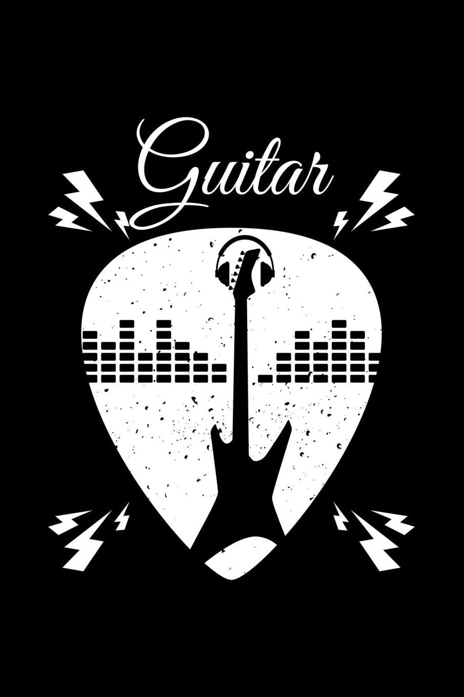 Guitar: Blank Paper Sketch Book - Artist Sketch Pad Journal for Sketching, Doodling, Drawing, Painting or Writing