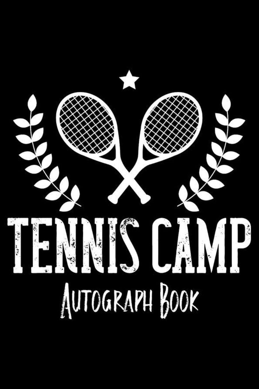 Tennis Camp Autograph Book: Summer Camp Notebook, Trendy Tennis Workshop Draw and Write Journal, Summertime Activity Book