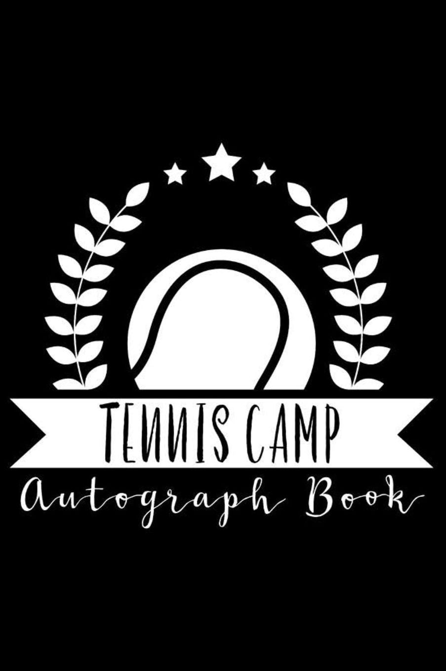 Tennis Camp Autograph Book: Trendy Tennis Summer Camp Notebook, Draw and Write Journal, Summertime Activity Book
