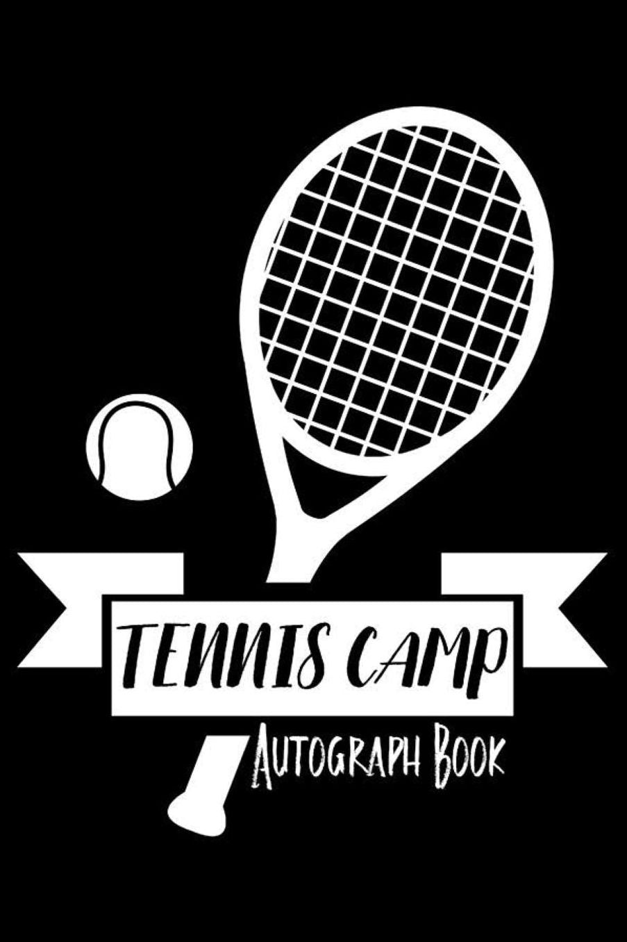 Tennis Camp Autograph Book: Tennis Camp Notebook, Trendy Draw And Write Summer Workshop Journal, Activity Book