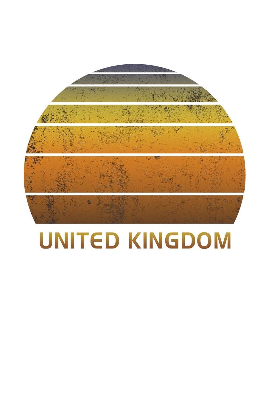 United Kingdom: Dot Grid Notebook Paper For Work, Home Or School. Vintage Dotted Paper Note Pad For Bullet Style Journaling.