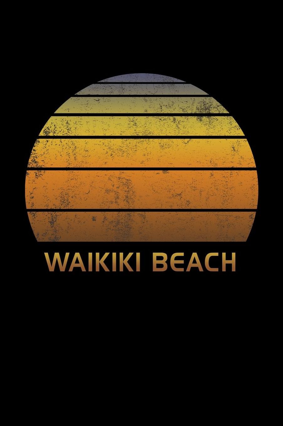 Waikiki Beach: Oahu Hawaii Vintage Dot Grid Journal Notebook Paper To Organize Work, Home Or School. Stylish Bullet Journaling Dotted Note Pad For Taking Notes, Games, Drawing & Sketching With 6 x 9 Inch Soft Cover.