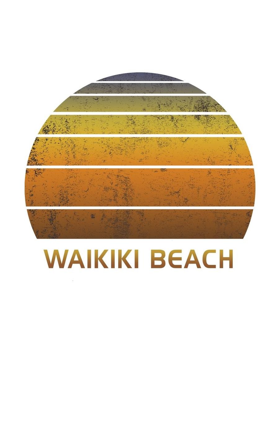 Waikiki Beach: Oahu Hawaii Dot Grid Notebook Paper For Work, Home Or School. Vintage Dotted Paper Note Pad For Bullet Style Journaling.