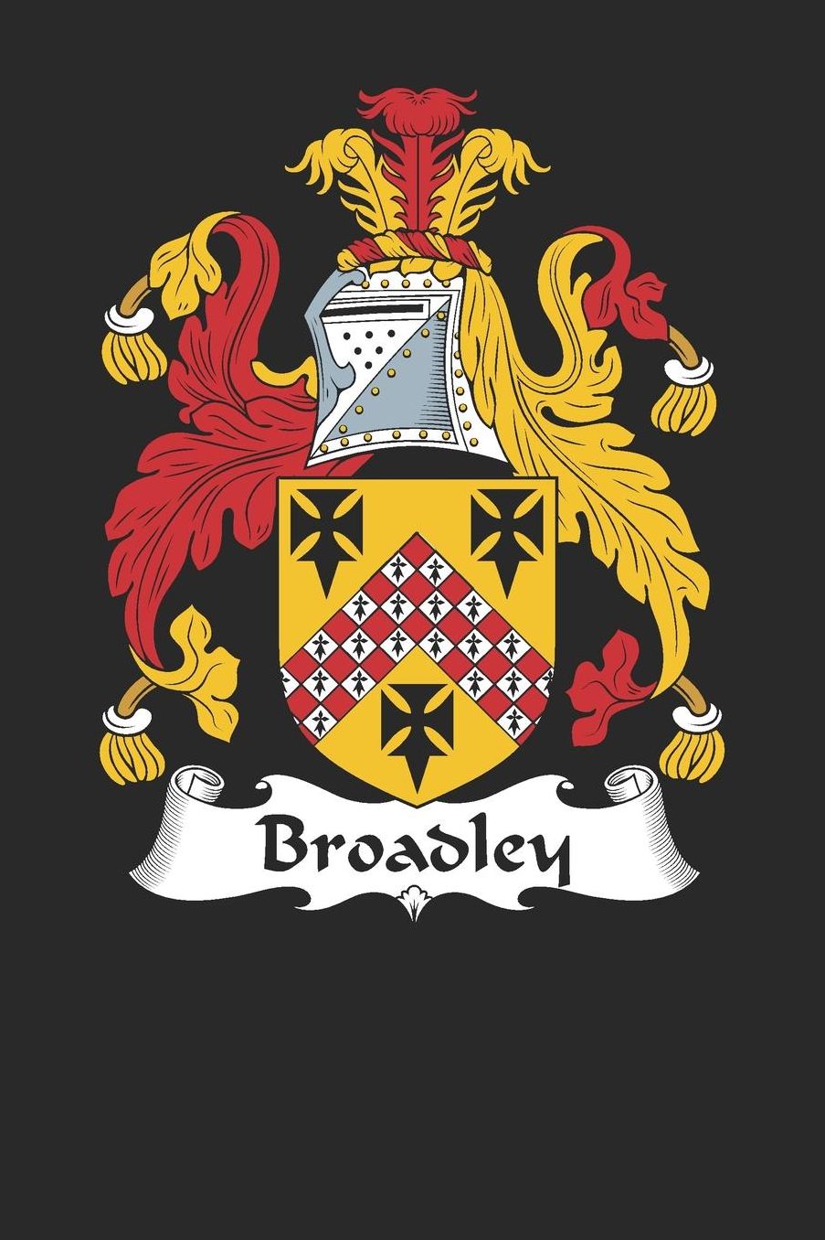 Broadley: Broadley Coat of Arms and Family Crest Notebook Journal (6 x 9 - 100 pages)