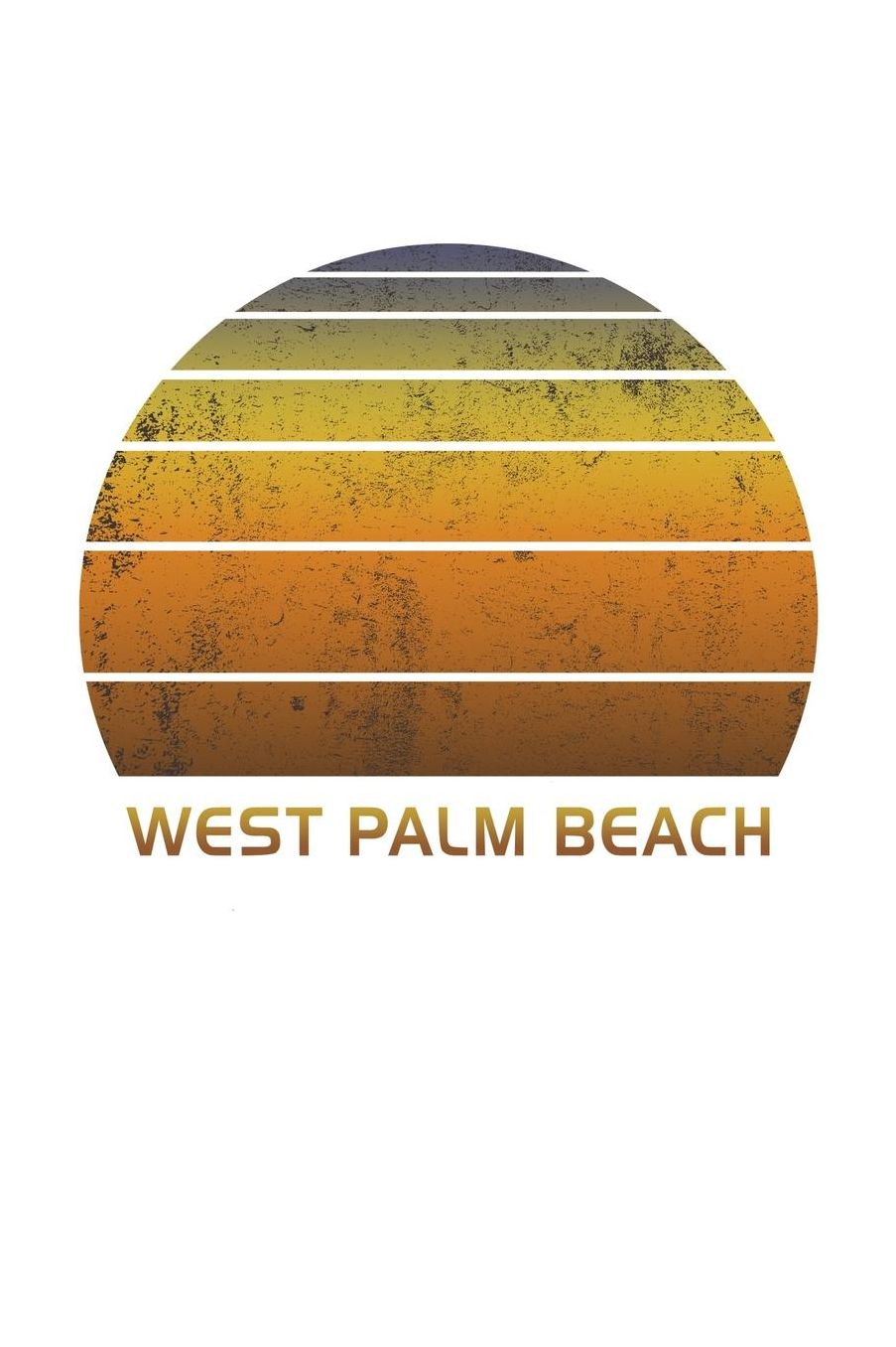 West Palm Beach: Florida Dot Grid Notebook Paper For Work, Home Or School. Vintage Dotted Paper Note Pad For Bullet Style Journaling.