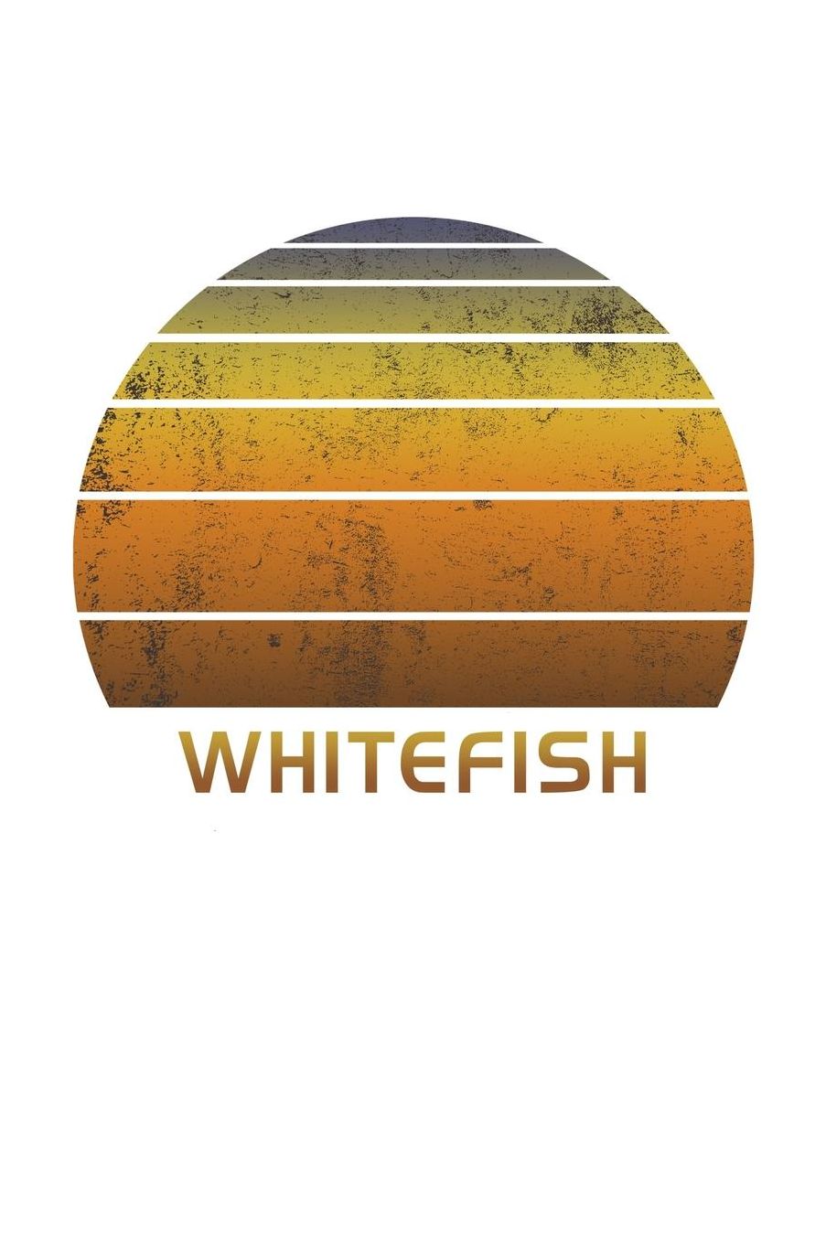 Whitefish: Montana Dot Grid Notebook Paper For Work, Home Or School. Vintage Dotted Paper Note Pad For Bullet Style Journaling.