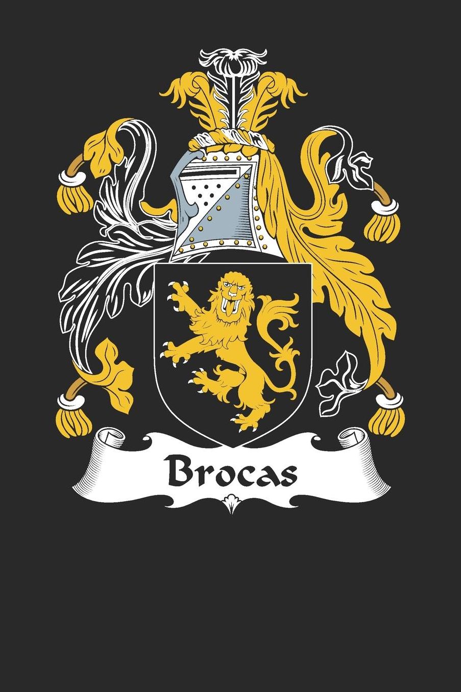 Brocas: Brocas Coat of Arms and Family Crest Notebook Journal (6 x 9 - 100 pages)