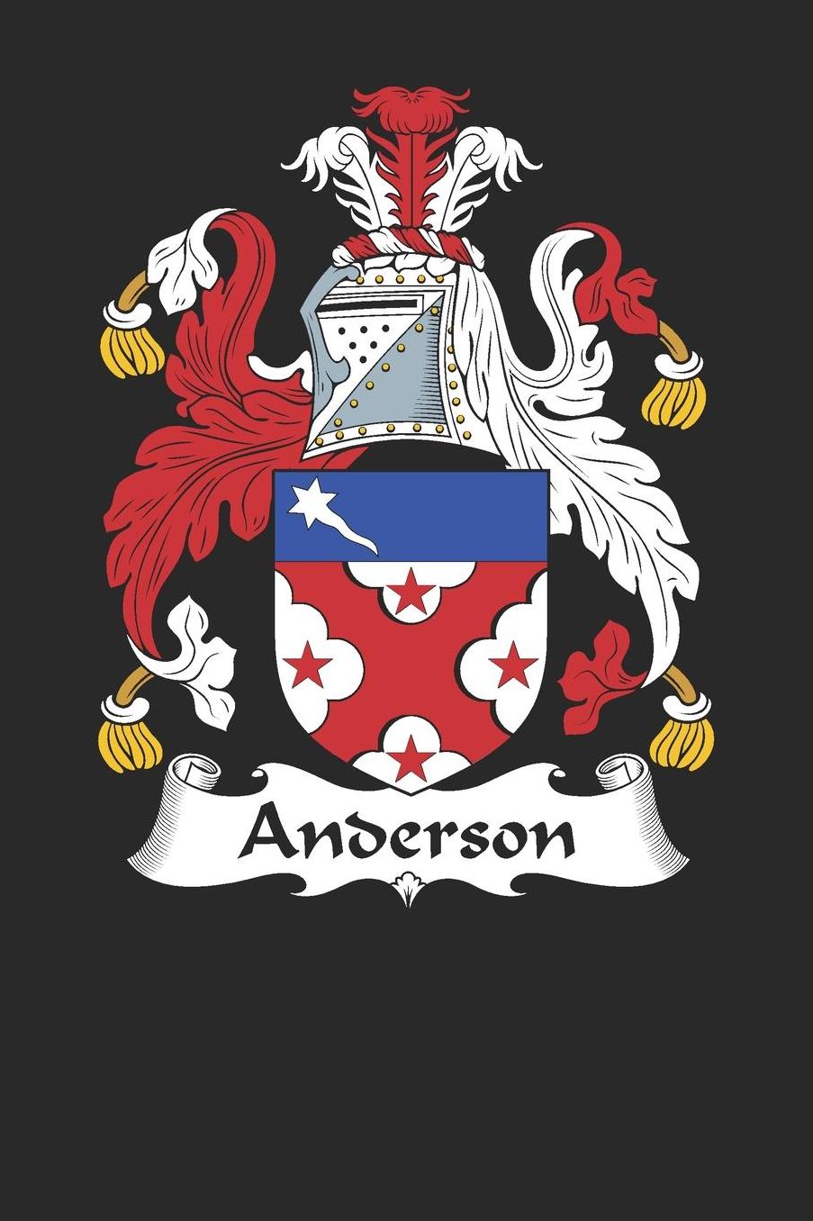 Anderson: Anderson Coat of Arms and Family Crest Notebook Journal (6 x 9 - 100 pages)
