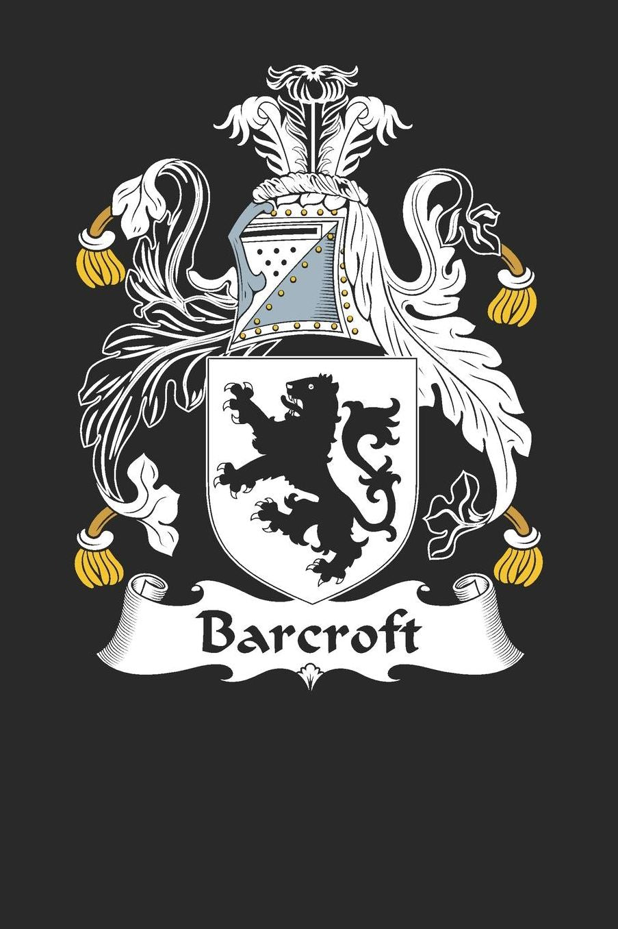 Barcroft: Barcroft Coat of Arms and Family Crest Notebook Journal (6 x 9 - 100 pages)