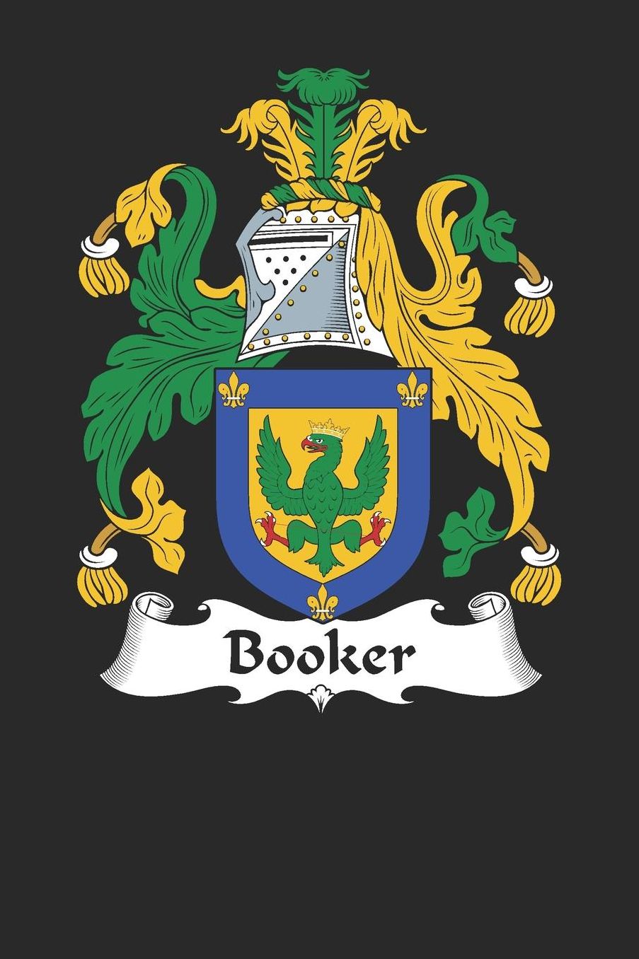 Booker: Booker Coat of Arms and Family Crest Notebook Journal (6 x 9 - 100 pages)