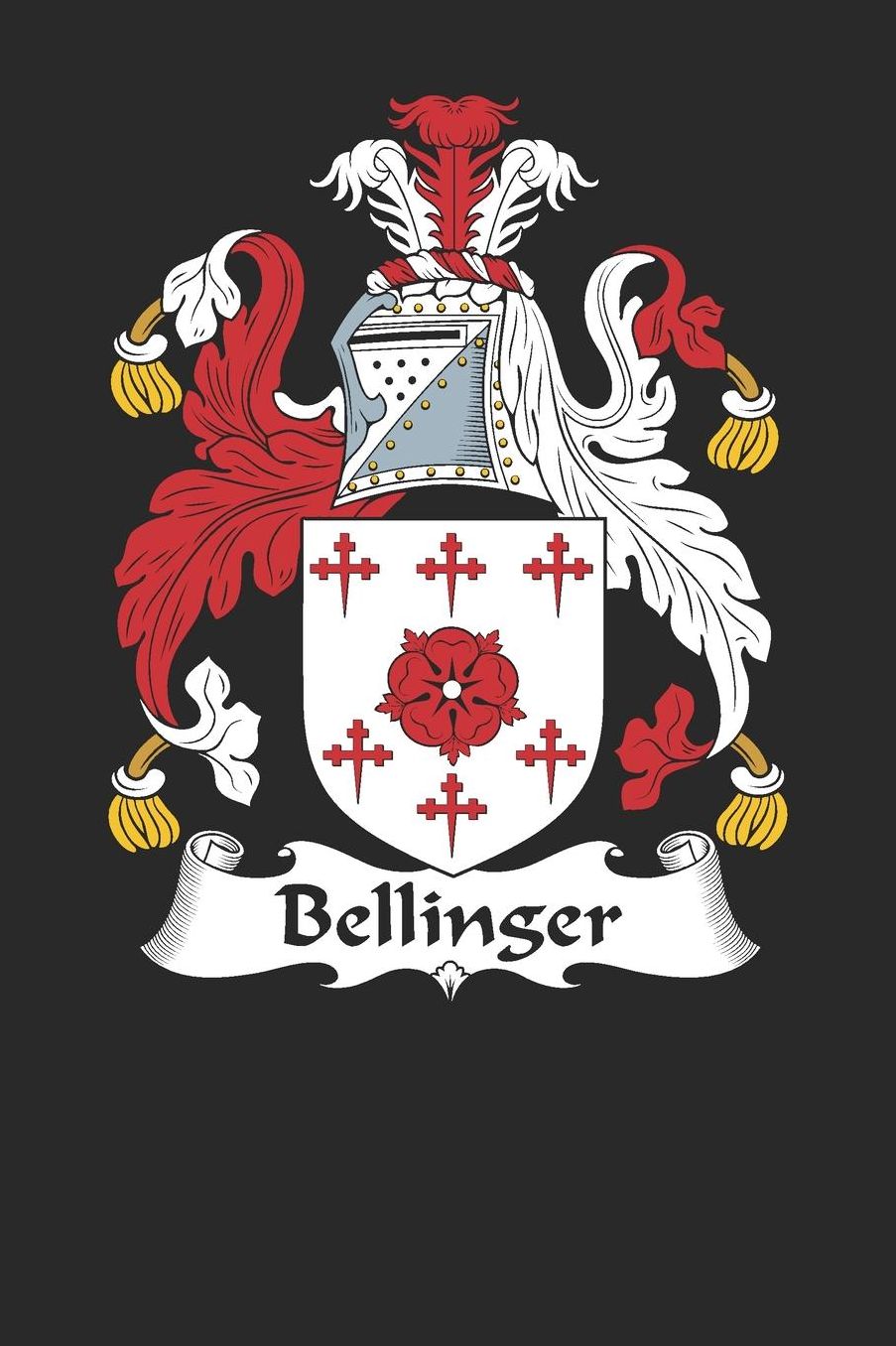 Bellinger: Bellinger Coat of Arms and Family Crest Notebook Journal (6 x 9 - 100 pages)