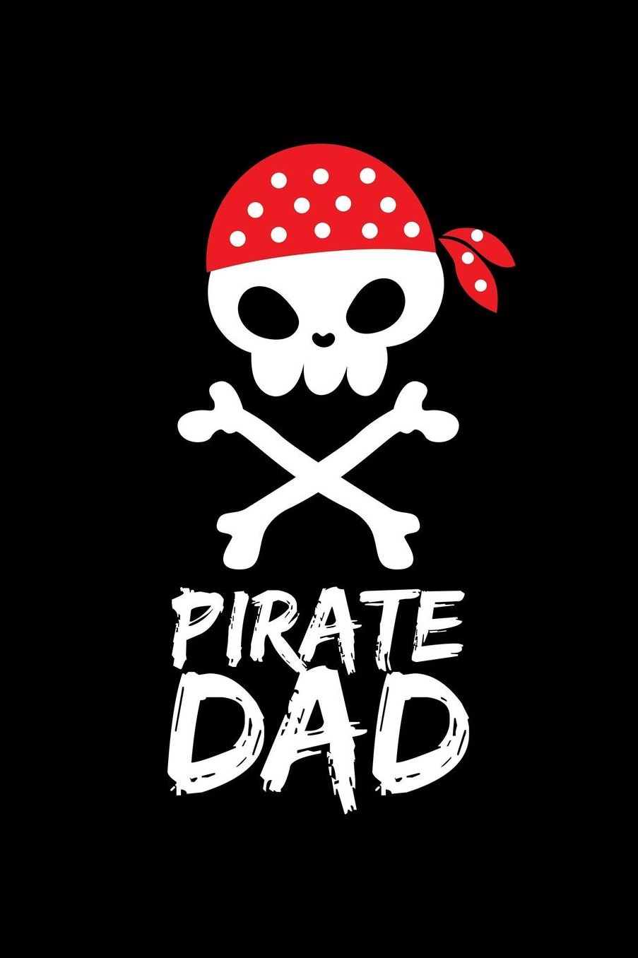 Pirate Dad: Blank Paper Sketch Book - Artist Sketch Pad Journal for Sketching, Doodling, Drawing, Painting or Writing