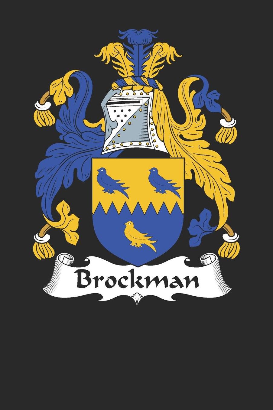 Brockman: Brockman Coat of Arms and Family Crest Notebook Journal (6 x 9 - 100 pages)