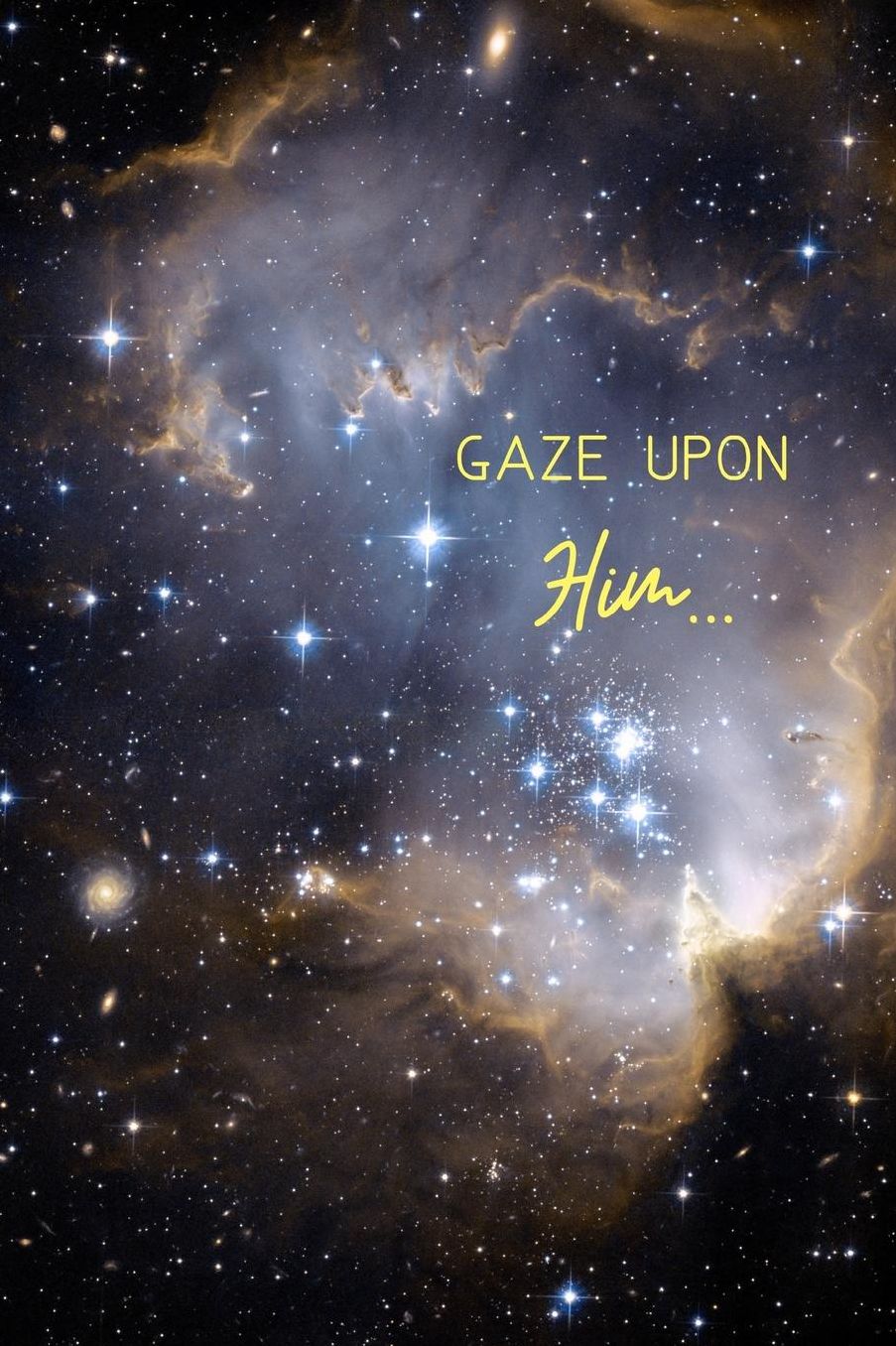 Gaze upon Him...: Christian Quote Notebook/Journal/Diary (6 x 9) 120 Lined pages