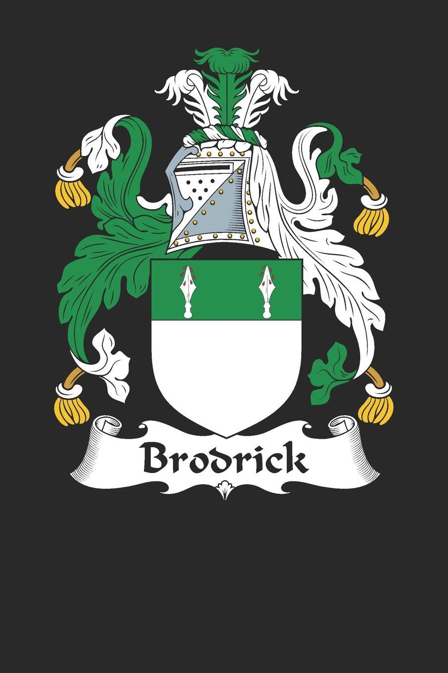 Brodrick: Brodrick Coat of Arms and Family Crest Notebook Journal (6 x 9 - 100 pages)