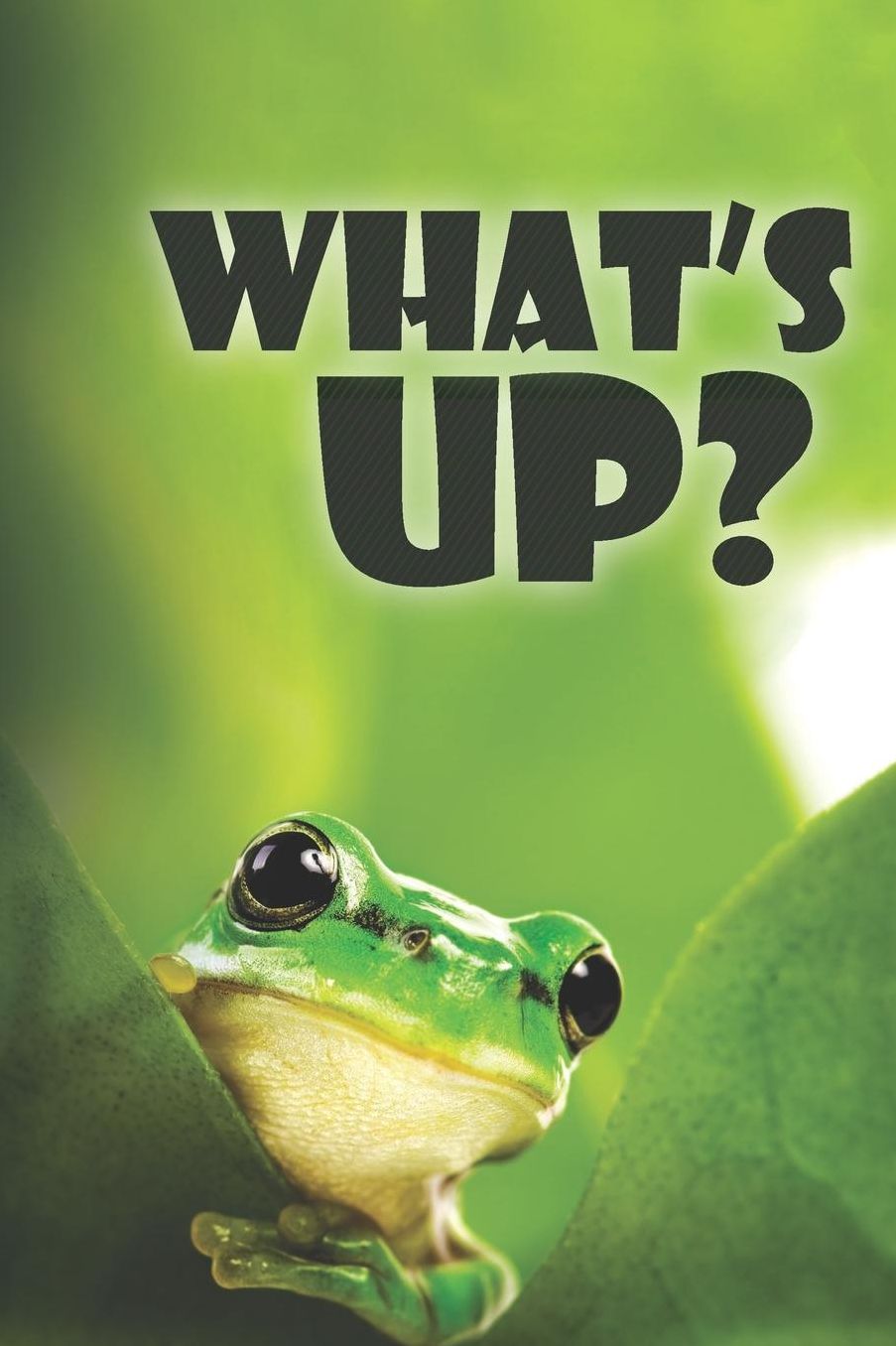 What's Up?: Frog Blank Lined Journal