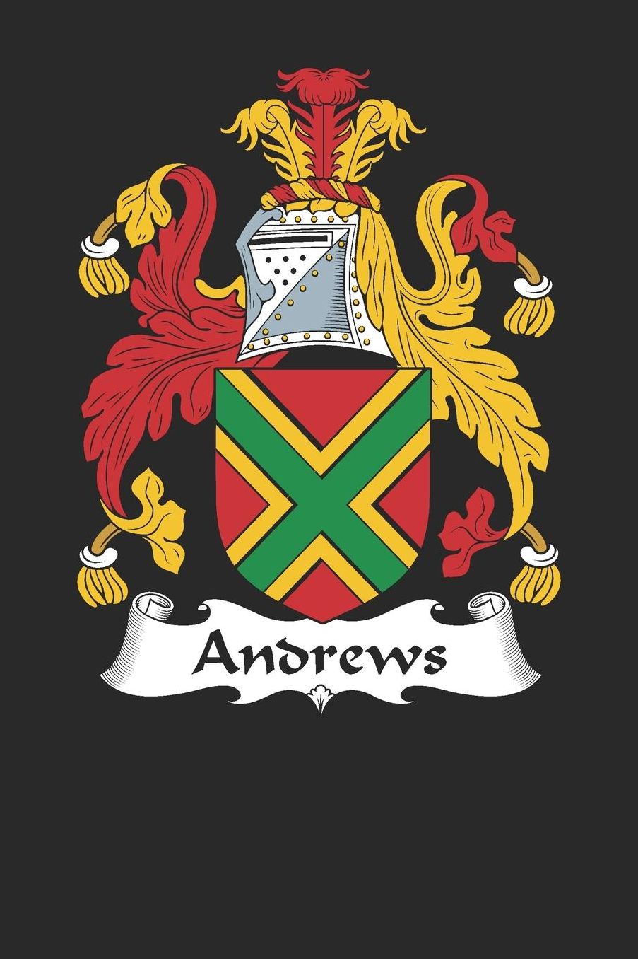 Andrews: Andrews Coat of Arms and Family Crest Notebook Journal (6 x 9 - 100 pages)