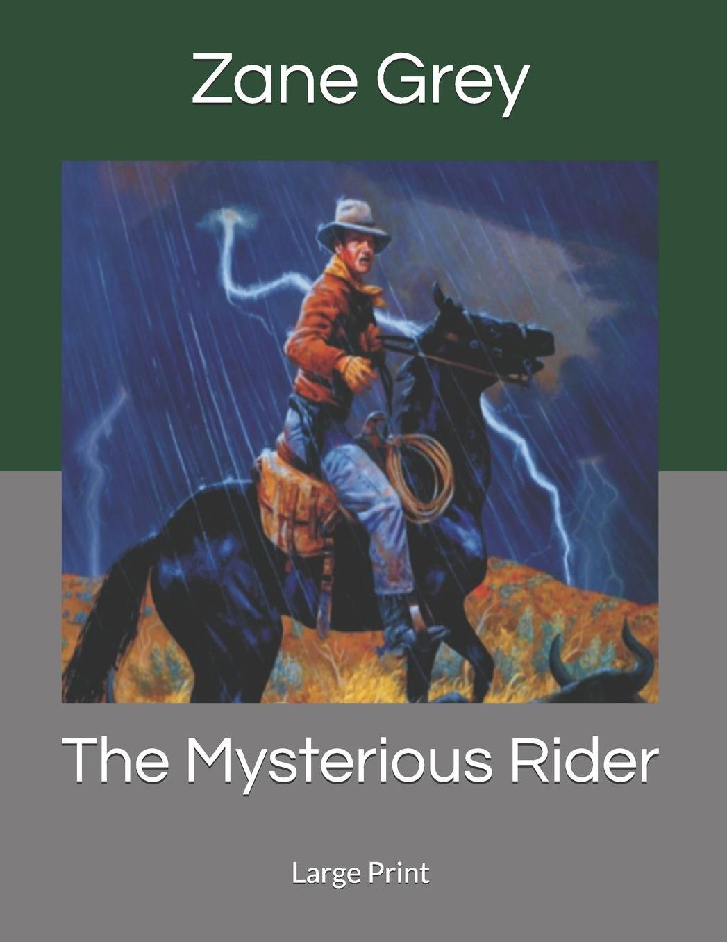 The Mysterious Rider: Large Print