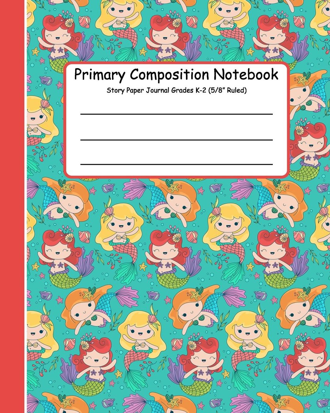 Primary Composition Notebook Story Paper Journal: Primary Composition Books K-2. Picture Space And Dashed Midline, Primary Composition Notebook, Composition Notebook for Kindergarten, Composition Notebook