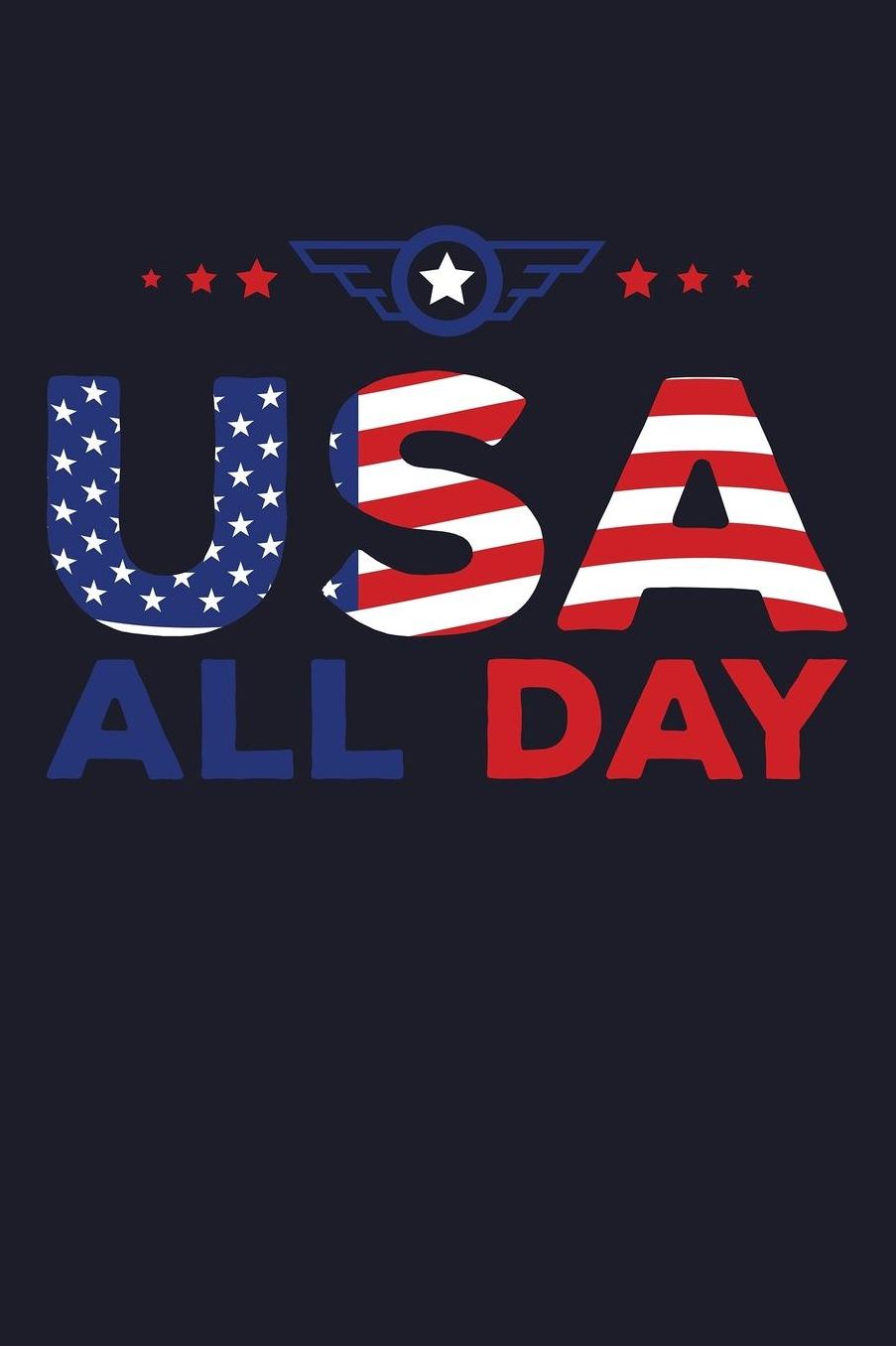 Usa All Day: Blank Paper Sketch Book - Artist Sketch Pad Journal for Sketching, Doodling, Drawing, Painting or Writing