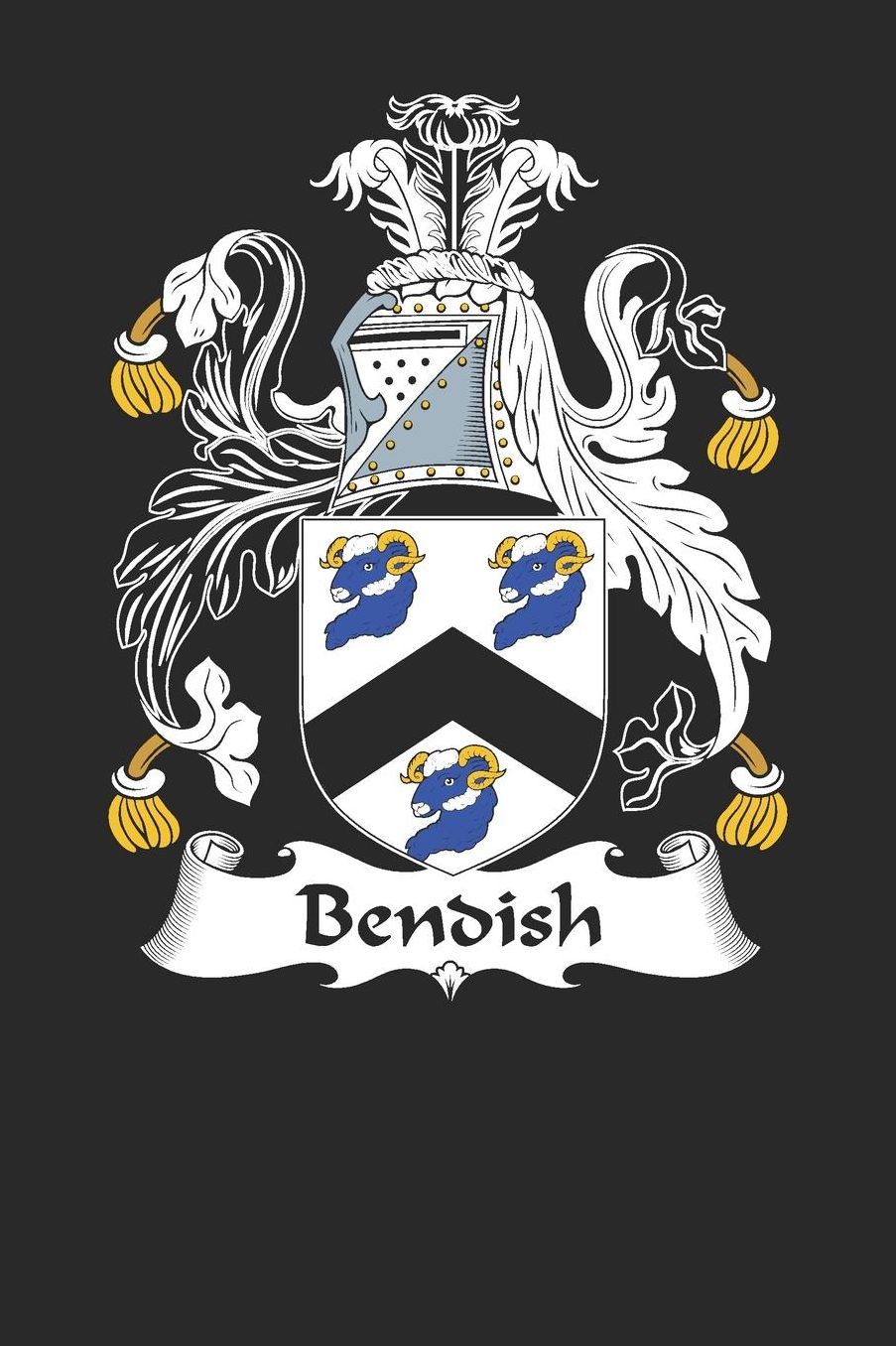 Bendish: Bendish Coat of Arms and Family Crest Notebook Journal (6 x 9 - 100 pages)