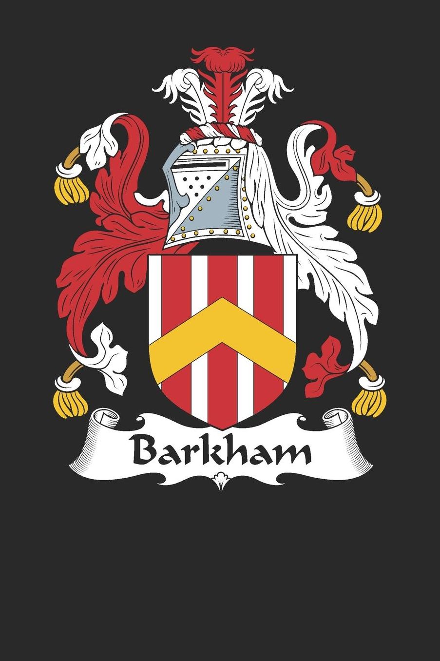 Barkham: Barkham Coat of Arms and Family Crest Notebook Journal (6 x 9 - 100 pages)