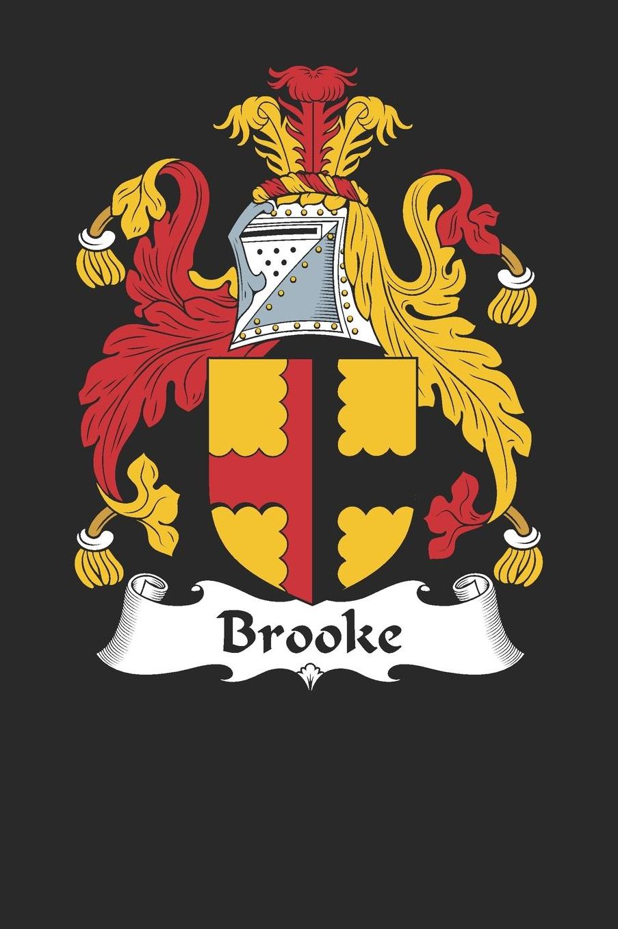 Brooke: Brooke Coat of Arms and Family Crest Notebook Journal (6 x 9 - 100 pages)