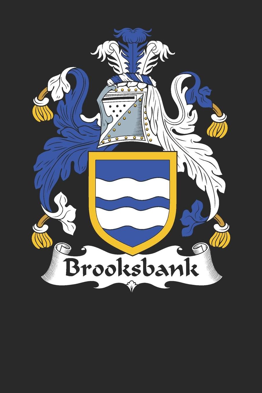 Brooksbank: Brooksbank Coat of Arms and Family Crest Notebook Journal (6 x 9 - 100 pages)