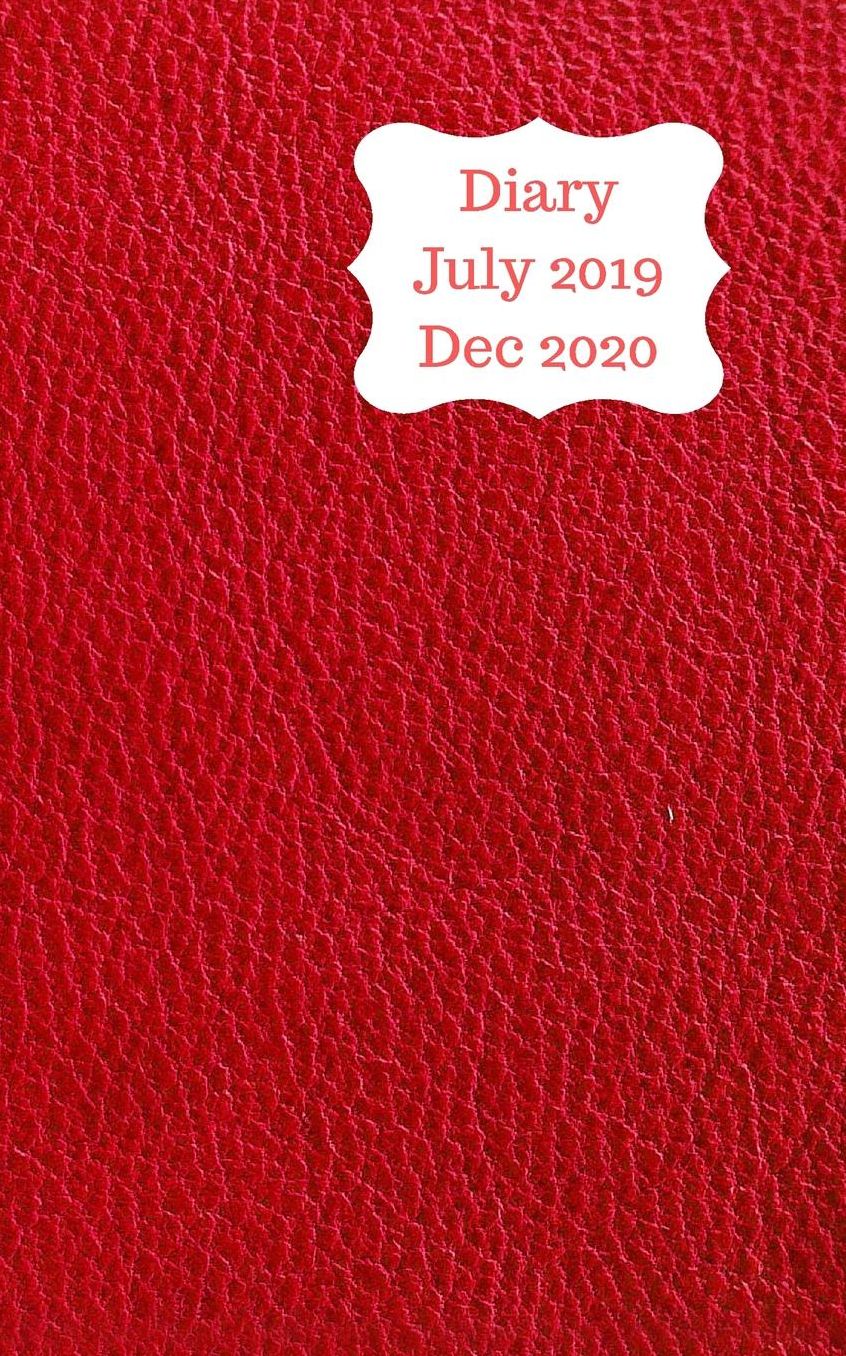 Diary July 2019 Dec 2020: 5x8 pocket size, week to a page 18 month diary. Space for notes and to do list on each page. Perfect for teachers, students and small business owners. Red brown leather look design
