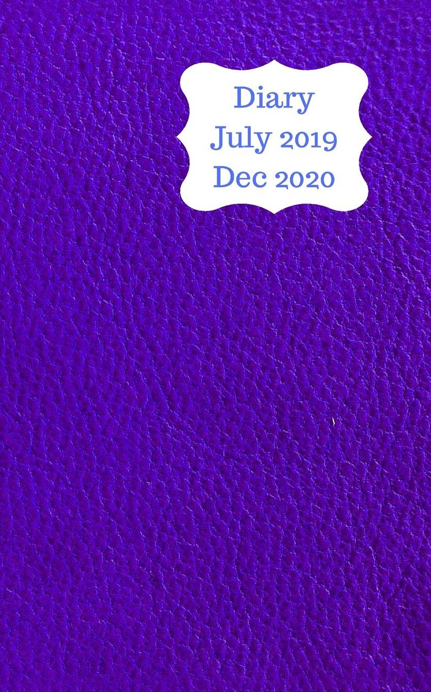 Diary July 2019 Dec 2020: 5x8 pocket size, week to a page 18 month diary. Space for notes and to do list on each page. Perfect for teachers, students and small business owners. ROyal blue leather look design