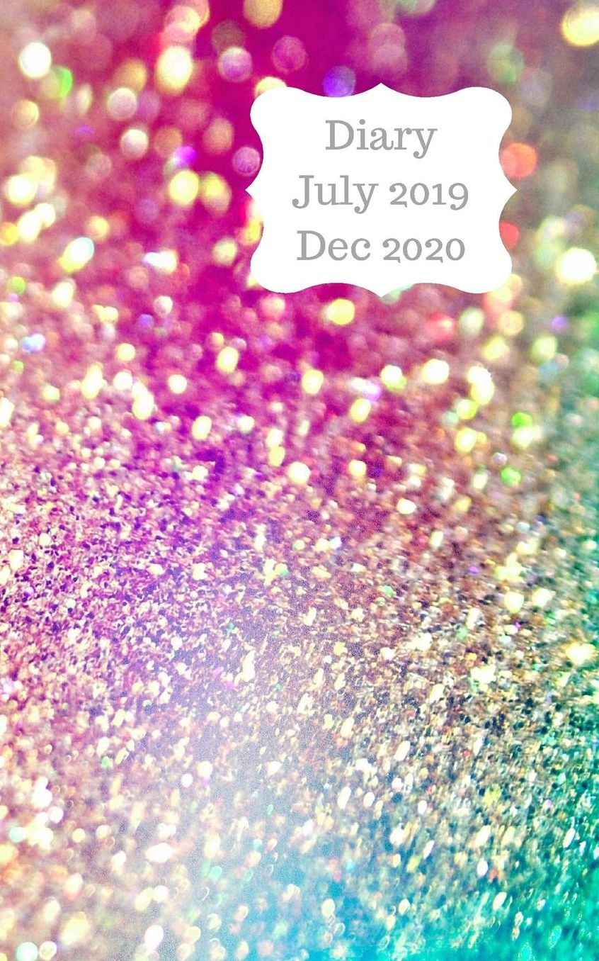 Diary July 2019 Dec 2020: 5x8 pocket size, week to a page 18 month diary. Space for notes and to do list on each page. Perfect for teachers, students and small business owners. Multi colour sparkle design