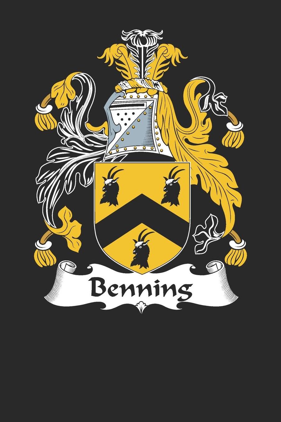 Benning: Benning Coat of Arms and Family Crest Notebook Journal (6 x 9 - 100 pages)