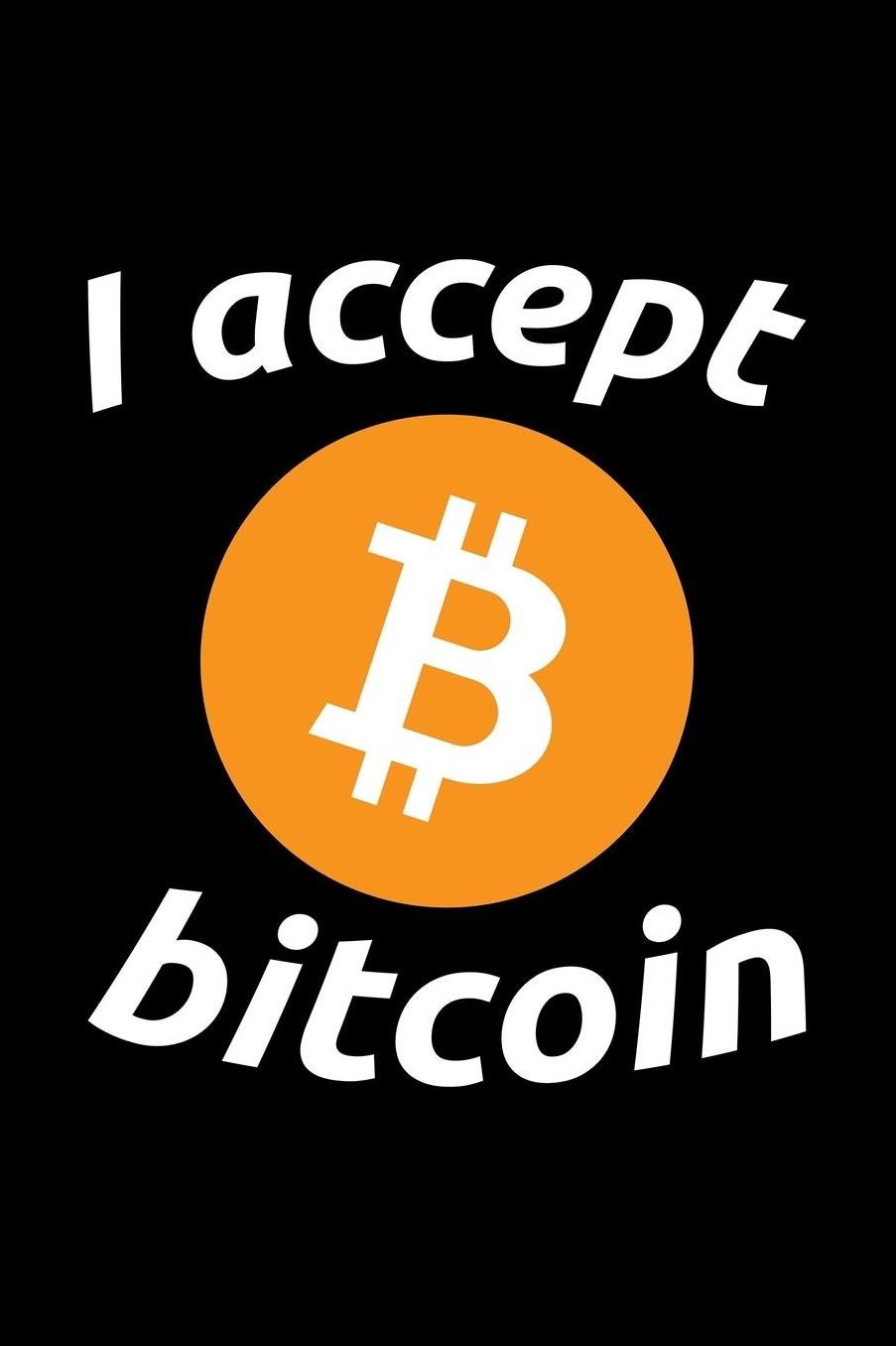 I Accept Bitcoin: Blank Paper Sketch Book - Artist Sketch Pad Journal for Sketching, Doodling, Drawing, Painting or Writing