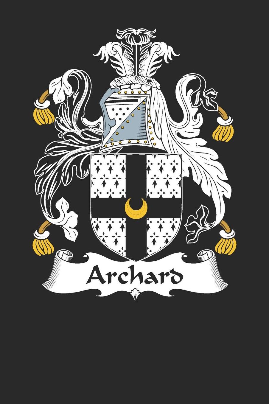 Archard: Archard Coat of Arms and Family Crest Notebook Journal (6 x 9 - 100 pages)