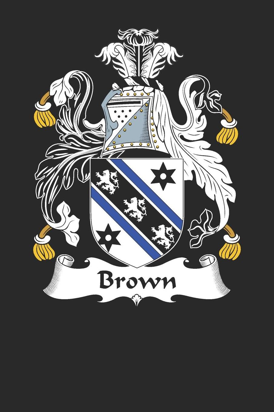Brown: Brown Coat of Arms and Family Crest Notebook Journal (6 x 9 - 100 pages)