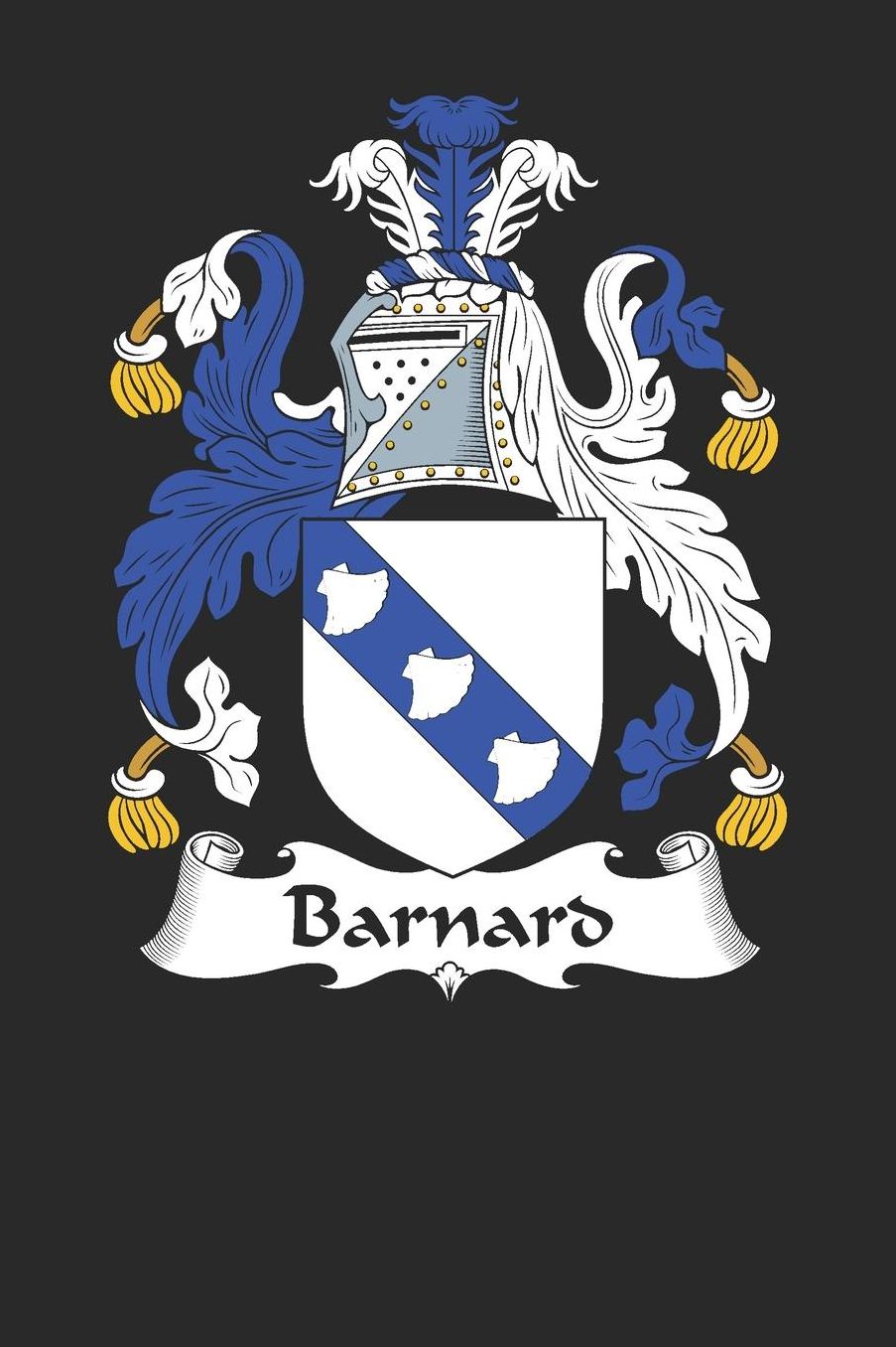 Barnard: Barnard Coat of Arms and Family Crest Notebook Journal (6 x 9 - 100 pages)