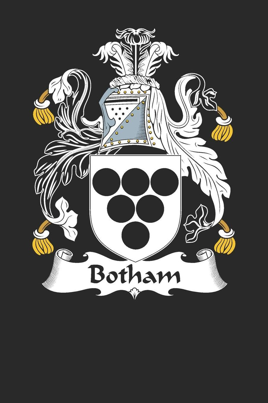 Botham: Botham Coat of Arms and Family Crest Notebook Journal (6 x 9 - 100 pages)